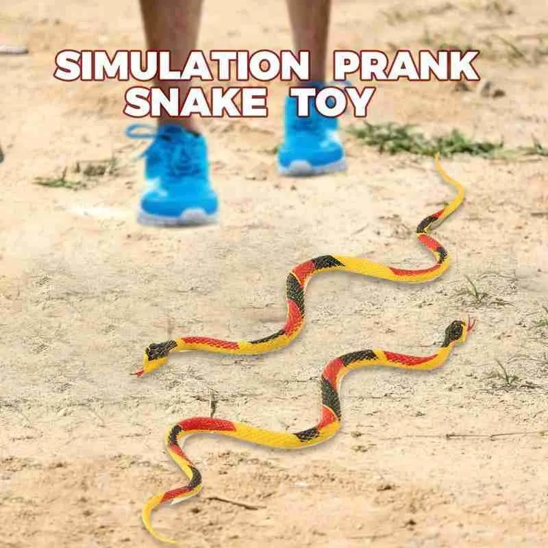Realistic Plastic Tricky Toy Fake Snakes Boa Rattlesnake Model High Simulation Toy Prank Halloween