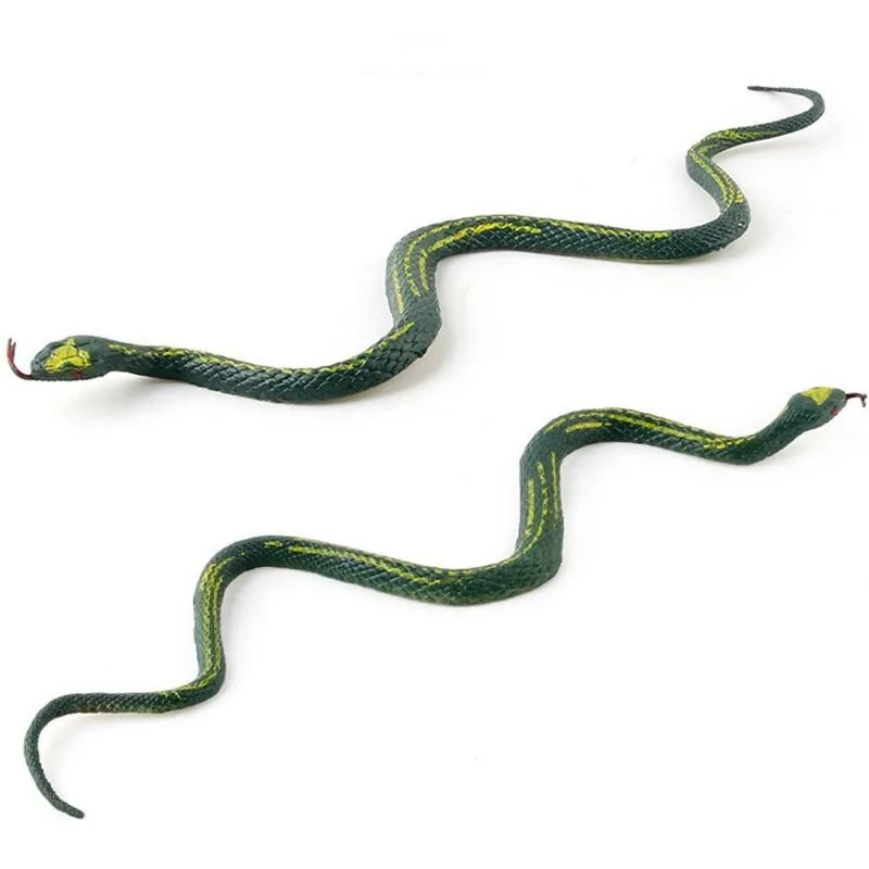 Realistic Plastic Tricky Toy Fake Snakes Boa Rattlesnake Model High Simulation Toy Prank Halloween
