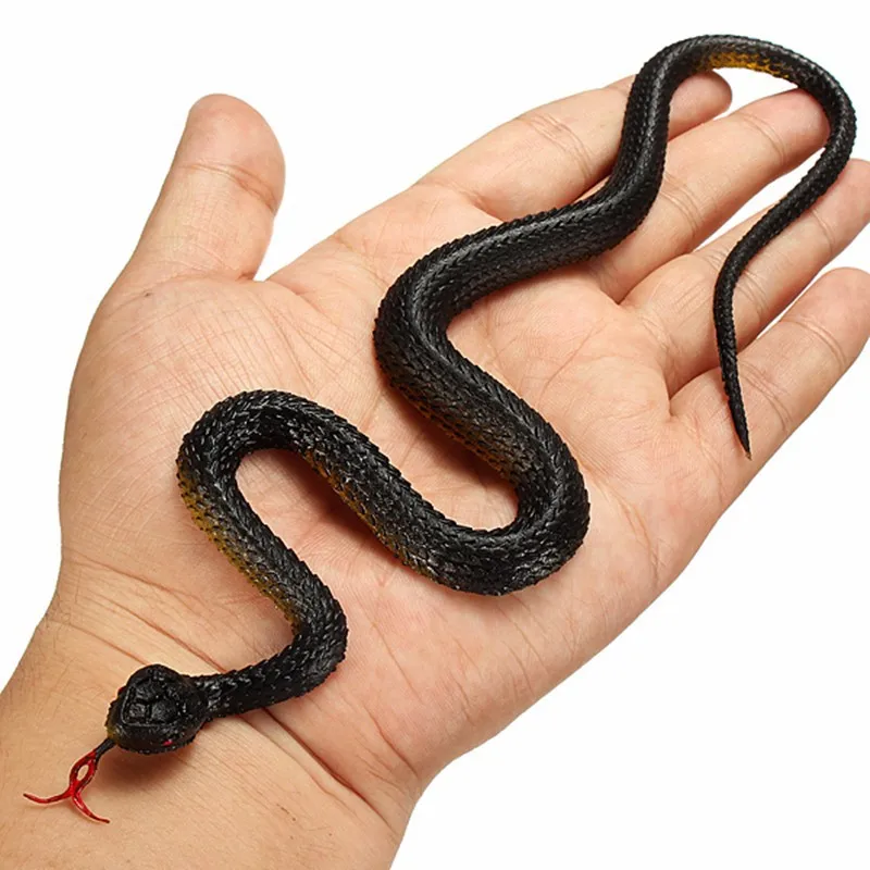 Realistic Plastic Tricky Toy Fake Snakes Boa Rattlesnake Model High Simulation Toy Prank Halloween