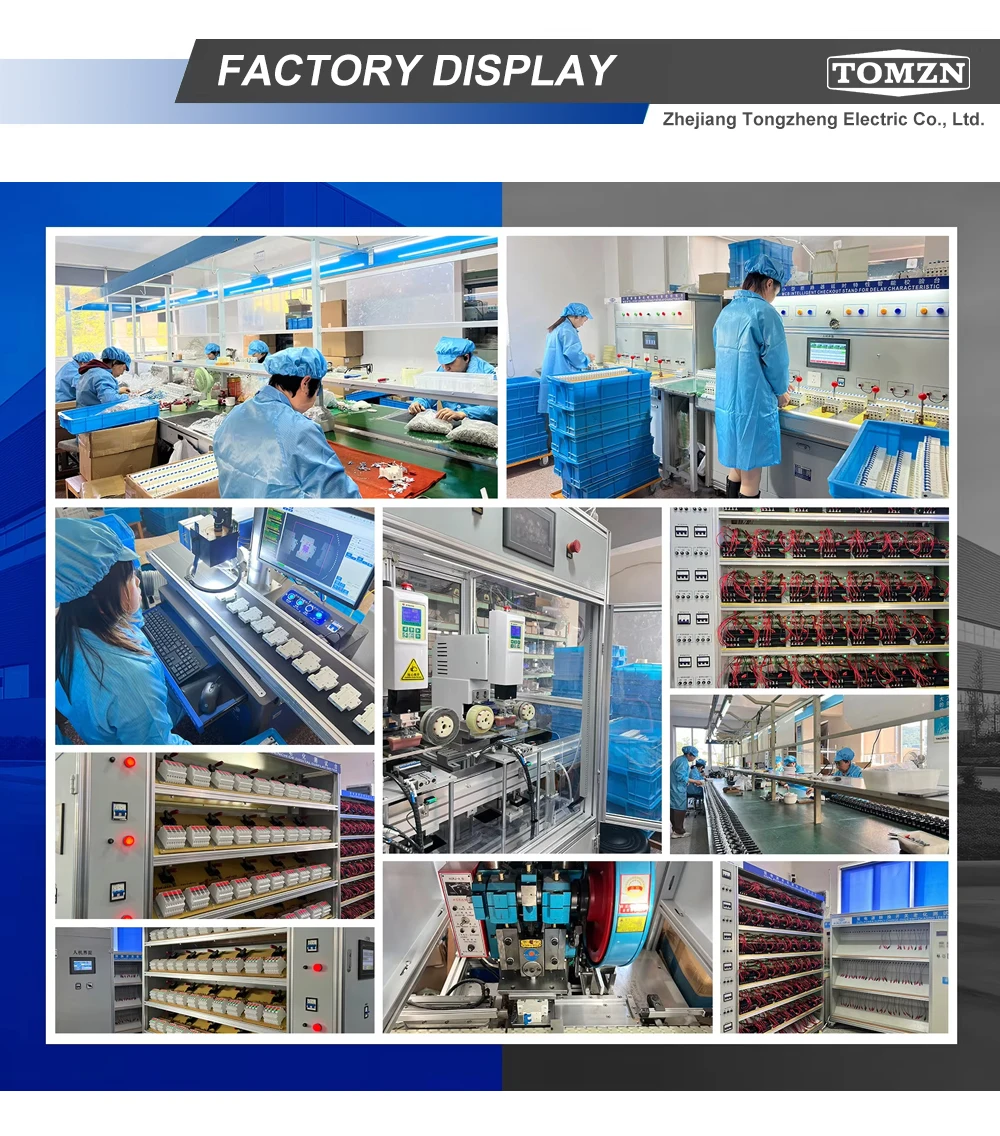 TOMZN Three Phase Adjustable Over and Under Voltage Protector 3 Phase Automatic Recovery Protective Device Reset 63A 380V