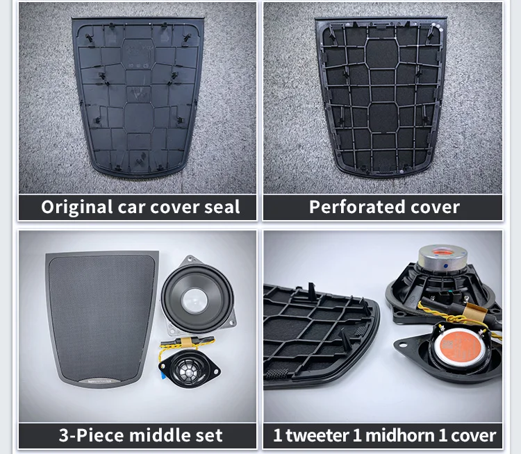 Center Console Speaker For BMW 5 Series F10 F11 Original Dashboard Panel Shell Tweeter Audio Loudspeaker Speakers Cover Refit