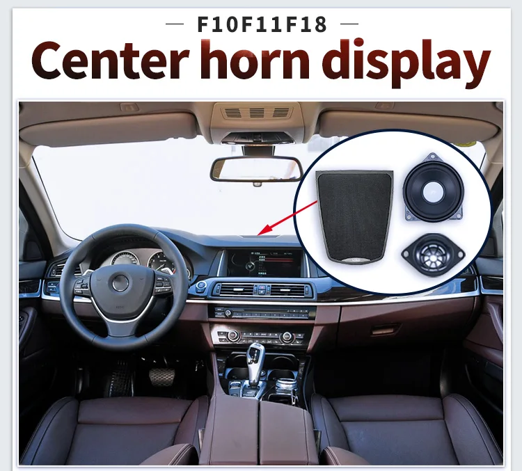 Center Console Speaker For BMW 5 Series F10 F11 Original Dashboard Panel Shell Tweeter Audio Loudspeaker Speakers Cover Refit