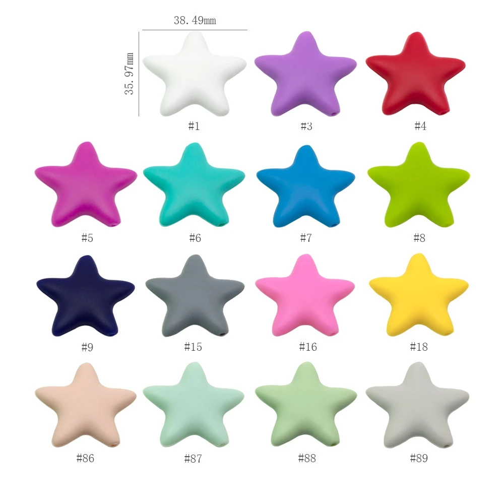 Cute-idea 10pcs/Lot Silicone Beads Teether Pacifier Nursing Chain Food Grade Teething Handmade Chewable Accessory Baby Product