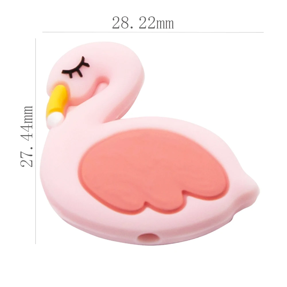 Cute-idea 10pcs/Lot Silicone Beads Teether Pacifier Nursing Chain Food Grade Teething Handmade Chewable Accessory Baby Product