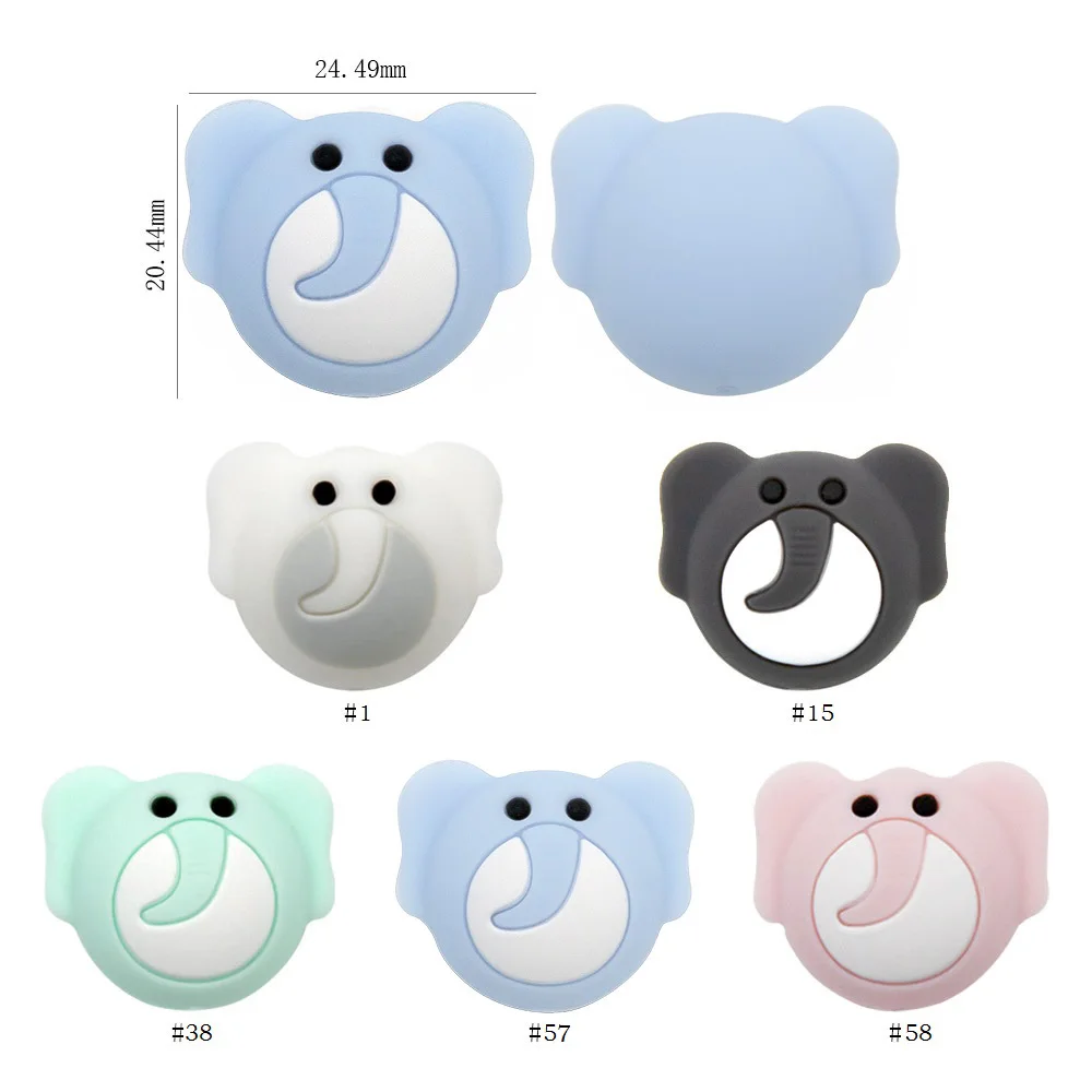 Cute-idea 10pcs/Lot Silicone Beads Teether Pacifier Nursing Chain Food Grade Teething Handmade Chewable Accessory Baby Product