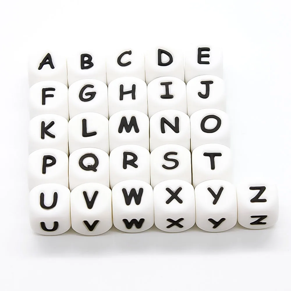 Cute-idea 10pcs/Lot Silicone Beads Teether Pacifier Nursing Chain Food Grade Teething Handmade Chewable Accessory Baby Product