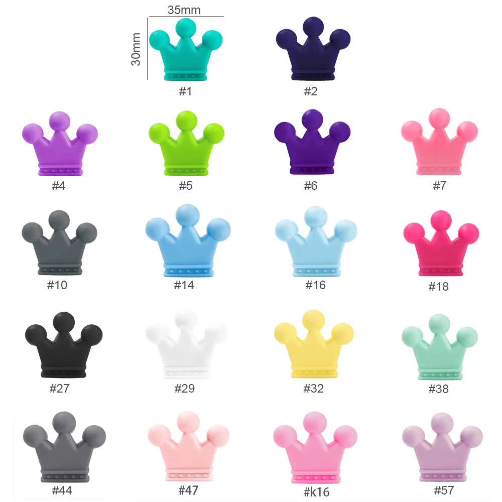 Cute-idea 10pcs/Lot Silicone Beads Teether Pacifier Nursing Chain Food Grade Teething Handmade Chewable Accessory Baby Product