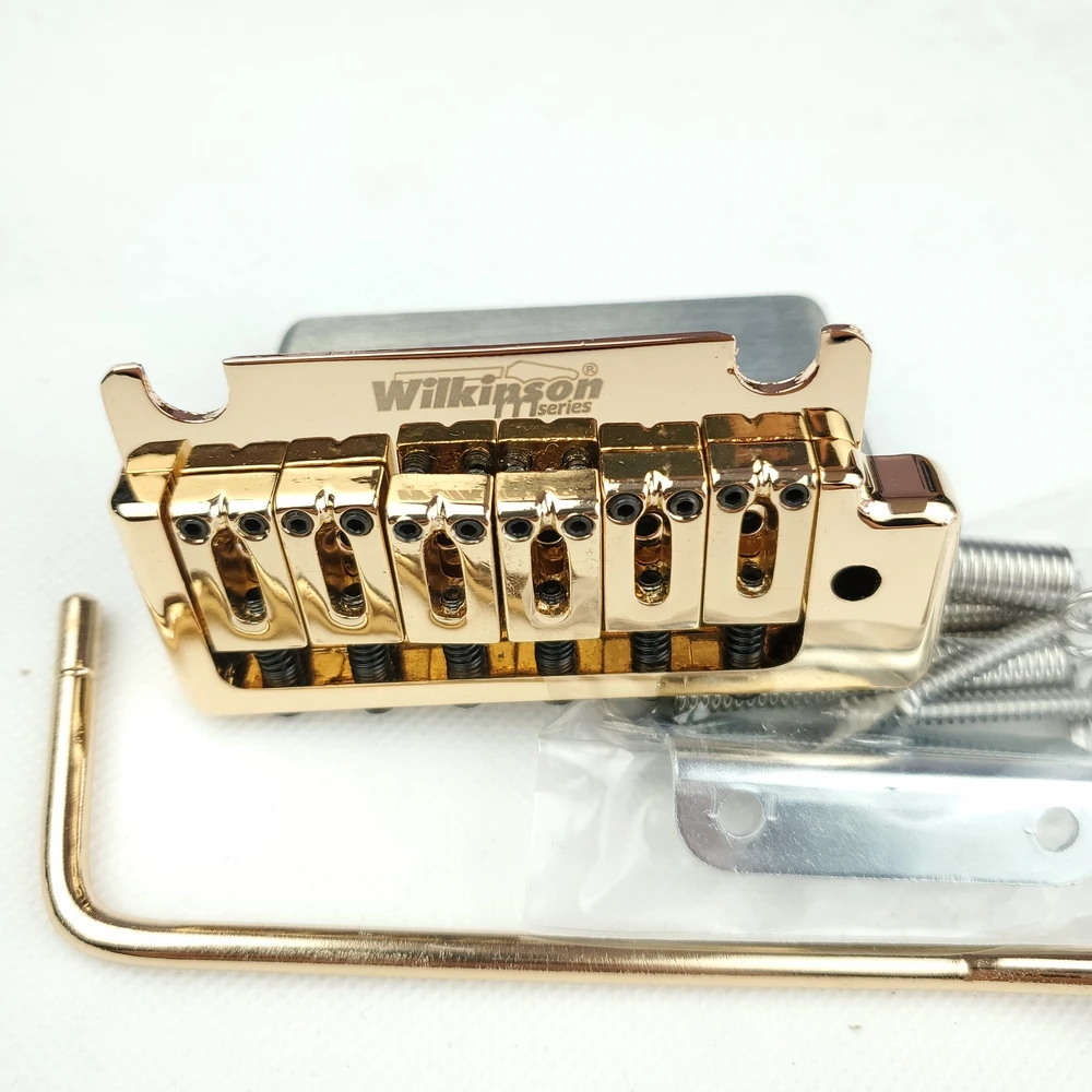 Wilkinson 2 Post Point Gold Double Swing Electric Guitar Tremolo System Bridge for ST and Suhr Guitar WOV08