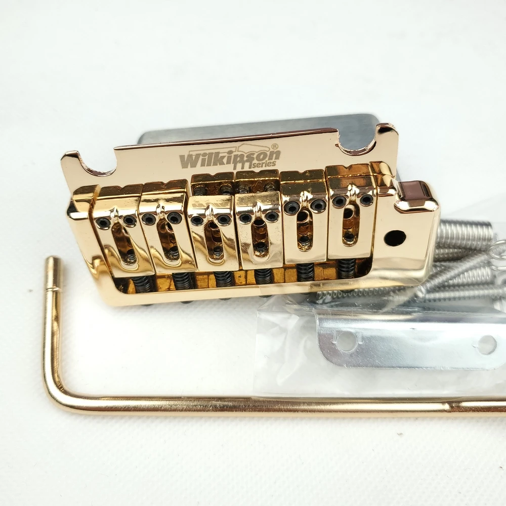 Wilkinson 2 Post Point Gold Double Swing Electric Guitar Tremolo System Bridge for ST and Suhr Guitar WOV08