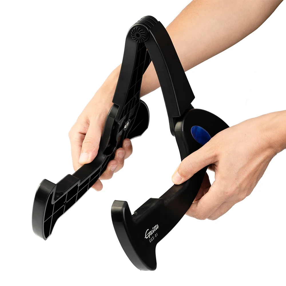 JOYO Guitto Series GGS-01 Guitar Stand Classic Folding Floor Travel A-Shape Stand Tripod for Electric/Acoustic Guitar Bass