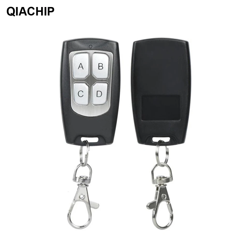QIACHIP 433MHz Universal Wireless DC 12V 4CH RF Remote Control Switch Receiver Module & 433 MHz Transmitter Learning Code Switch