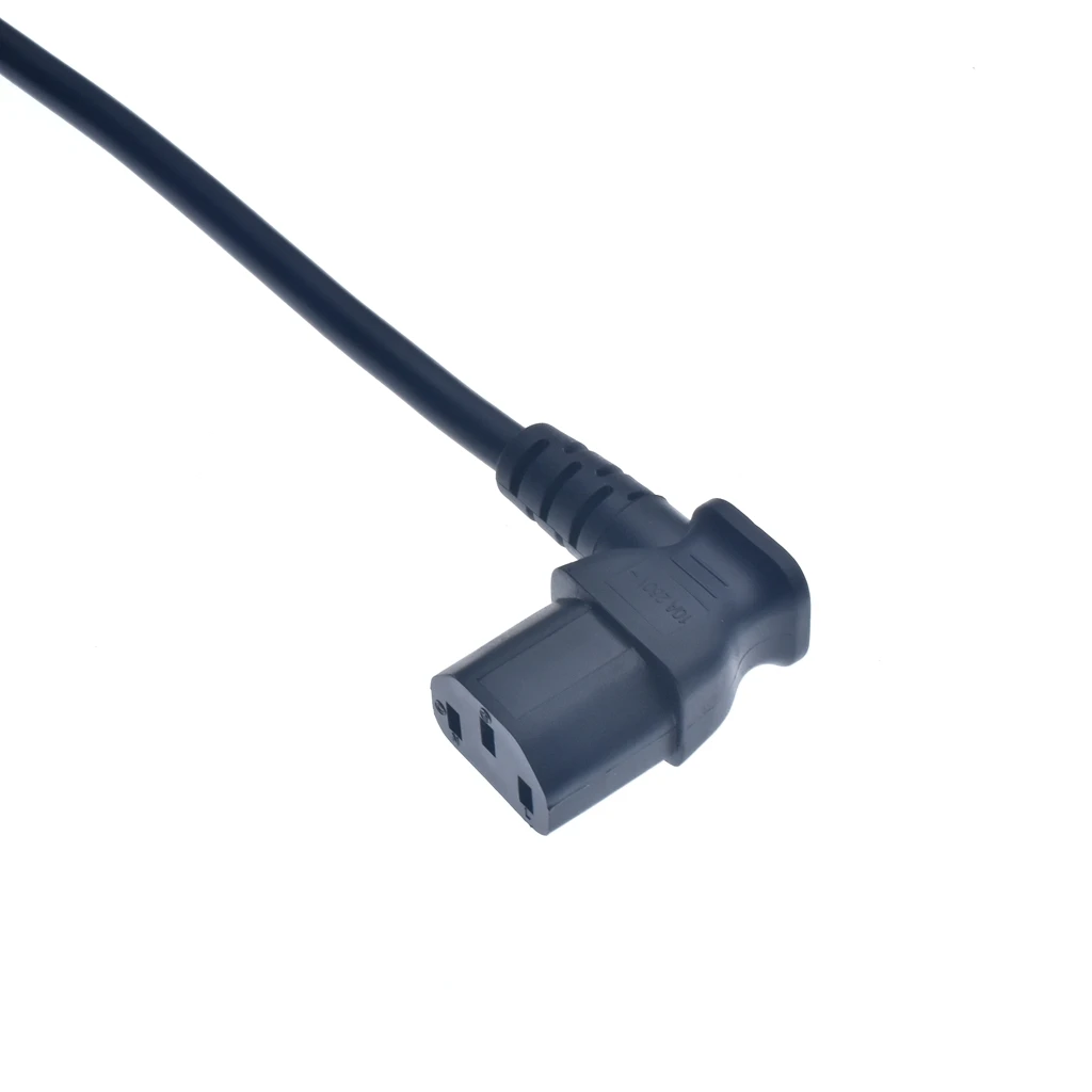 IEC60320 C13 Angle Converter Angle Extension Cable C13 to C14 PDU Up Down Right Angle Power Cables Male to Female AC Power Cord