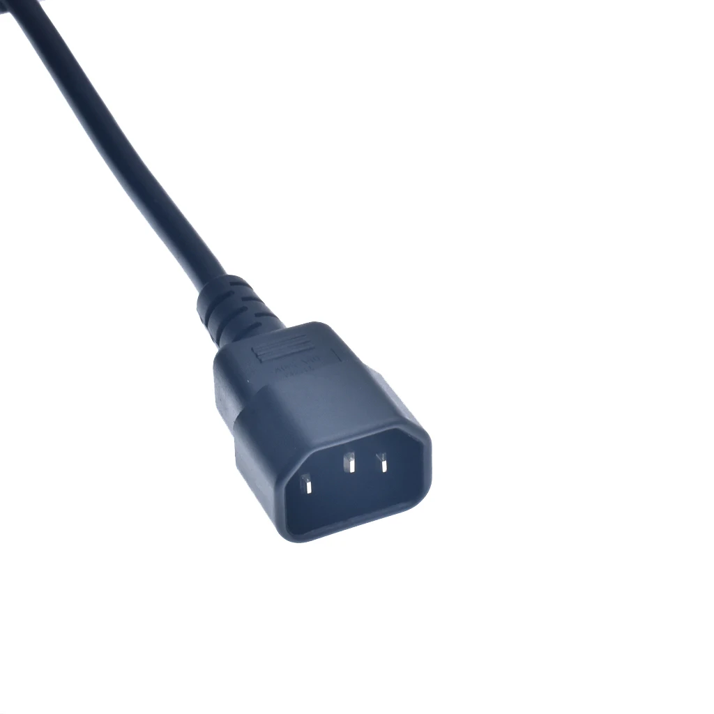 IEC60320 C13 Angle Converter Angle Extension Cable C13 to C14 PDU Up Down Right Angle Power Cables Male to Female AC Power Cord