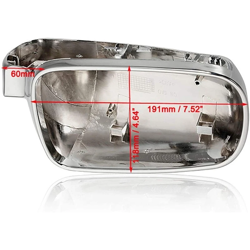 Rhyming Chrome/Sliver Rearview Mirror Cover For VW Golf MK4 Jetta MK4 Passat B5 Left/Right Same Size Replacement Side Mirror Cap
