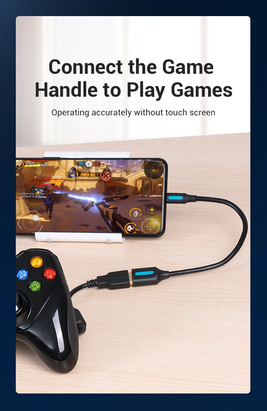 Vention Micro USB OTG Cable Micro USB Male to USB Female Cable Adapter for Samsung S6 Xiaomi Android Phone USB 2.0 OTG Adapter