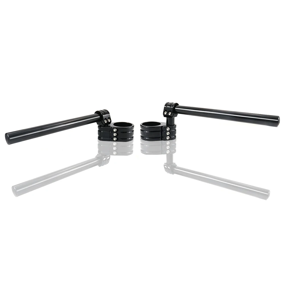 Motorcycle Handlebar Clip-On Handle Bar Raiser Universal Fit For 37mm 41mm 43mm 50mm 53mm 55mm Adjustable Clip-ons Handlebar