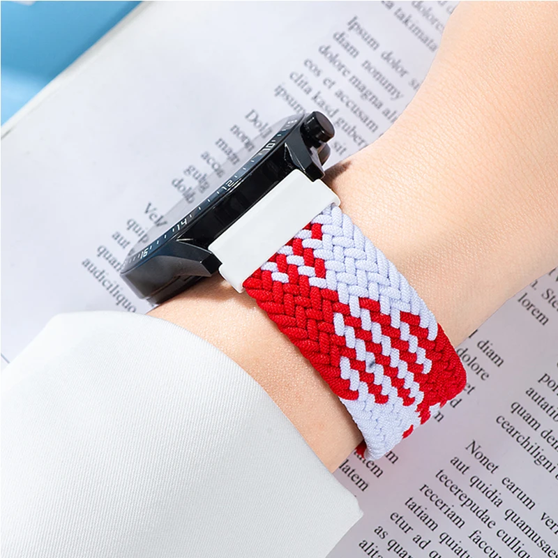 Braided Solo Loop band for Samsung Galaxy watch 7/6/5/4 44mm 40mm/4 classic 42 46mm Watchband 22 20mm correa Galaxy 5 45mm strap