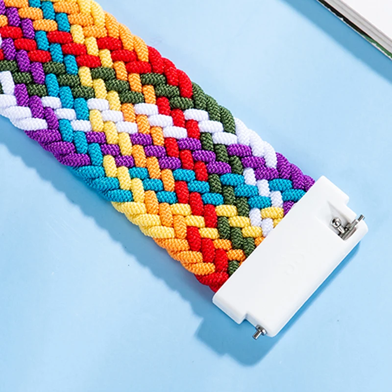 Braided Solo Loop band for Samsung Galaxy watch 7/6/5/4 44mm 40mm/4 classic 42 46mm Watchband 22 20mm correa Galaxy 5 45mm strap