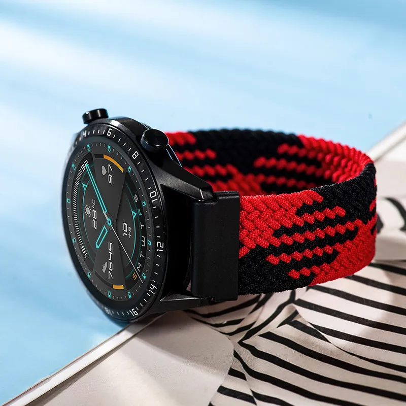 Braided Solo Loop band for Samsung Galaxy watch 7/6/5/4 44mm 40mm/4 classic 42 46mm Watchband 22 20mm correa Galaxy 5 45mm strap