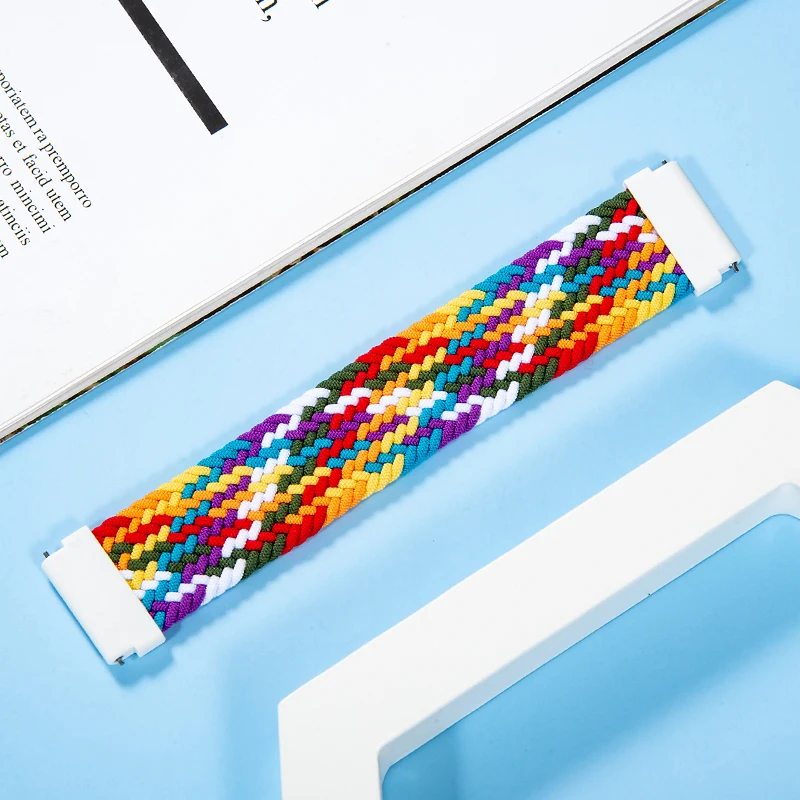 Braided Solo Loop band for Samsung Galaxy watch 7/6/5/4 44mm 40mm/4 classic 42 46mm Watchband 22 20mm correa Galaxy 5 45mm strap
