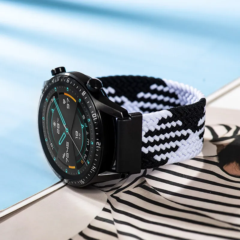 Braided Solo Loop band for Samsung Galaxy watch 7/6/5/4 44mm 40mm/4 classic 42 46mm Watchband 22 20mm correa Galaxy 5 45mm strap