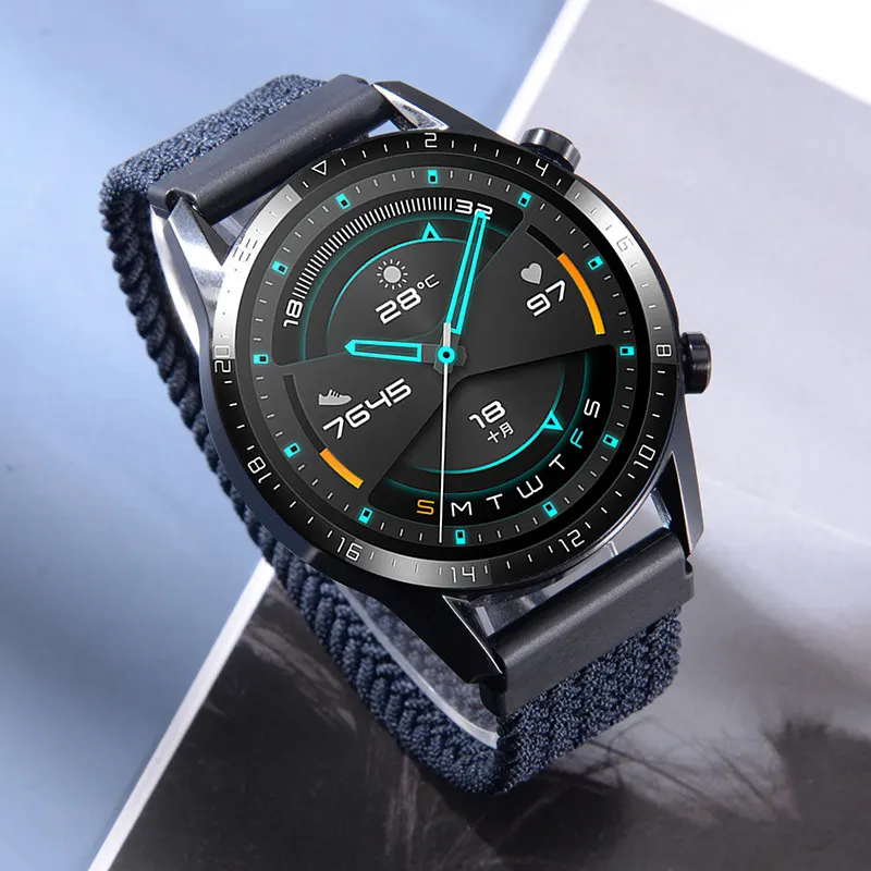Braided Solo Loop band for Samsung Galaxy watch 7/6/5/4 44mm 40mm/4 classic 42 46mm Watchband 22 20mm correa Galaxy 5 45mm strap