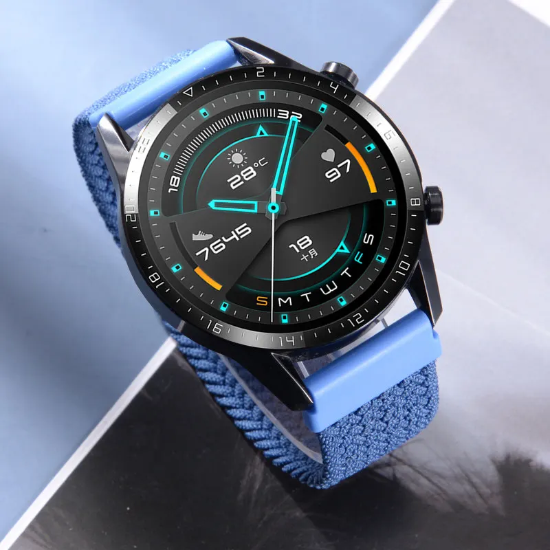 Braided Solo Loop band for Samsung Galaxy watch 7/6/5/4 44mm 40mm/4 classic 42 46mm Watchband 22 20mm correa Galaxy 5 45mm strap