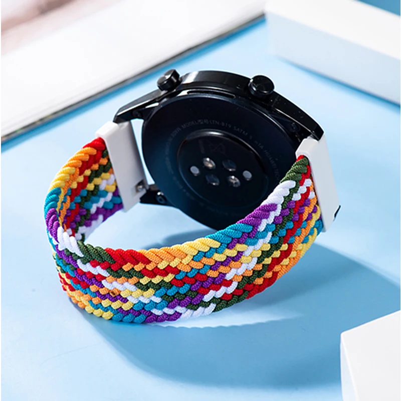 Braided Solo Loop band for Samsung Galaxy watch 7/6/5/4 44mm 40mm/4 classic 42 46mm Watchband 22 20mm correa Galaxy 5 45mm strap