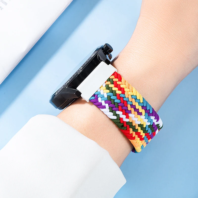 Braided Solo Loop band for Samsung Galaxy watch 7/6/5/4 44mm 40mm/4 classic 42 46mm Watchband 22 20mm correa Galaxy 5 45mm strap