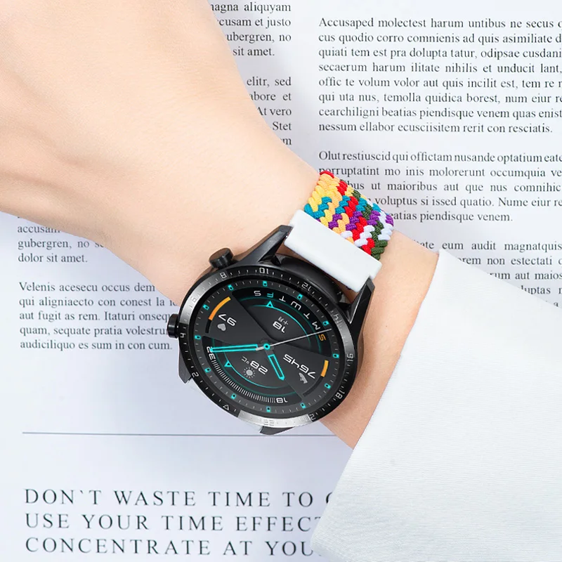Braided Solo Loop band for Samsung Galaxy watch 7/6/5/4 44mm 40mm/4 classic 42 46mm Watchband 22 20mm correa Galaxy 5 45mm strap
