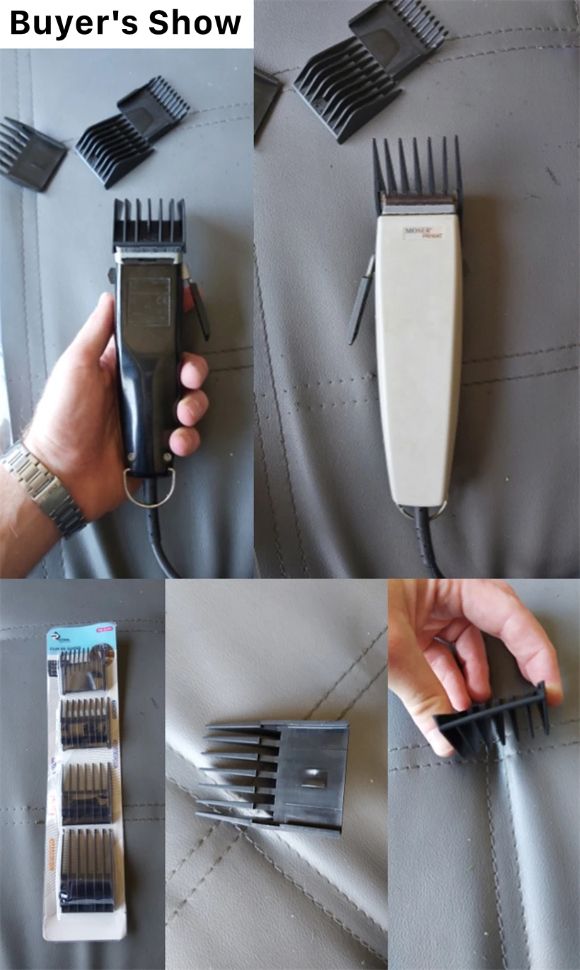 4pcs/set Barber Professional Universal Hair Clipper Limit Comb Replacement Cutting Guide Combs For Moser 1400 Series For Rowenta