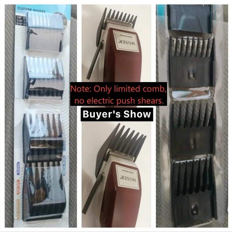 4pcs/set Barber Professional Universal Hair Clipper Limit Comb Replacement Cutting Guide Combs For Moser 1400 Series For Rowenta