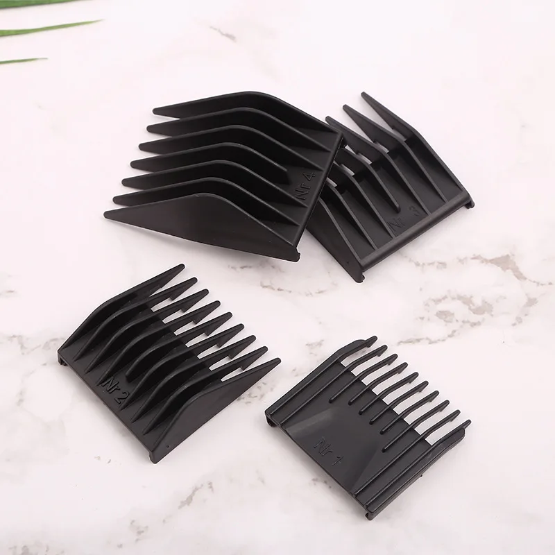 4pcs/set Barber Professional Universal Hair Clipper Limit Comb Replacement Cutting Guide Combs For Moser 1400 Series For Rowenta