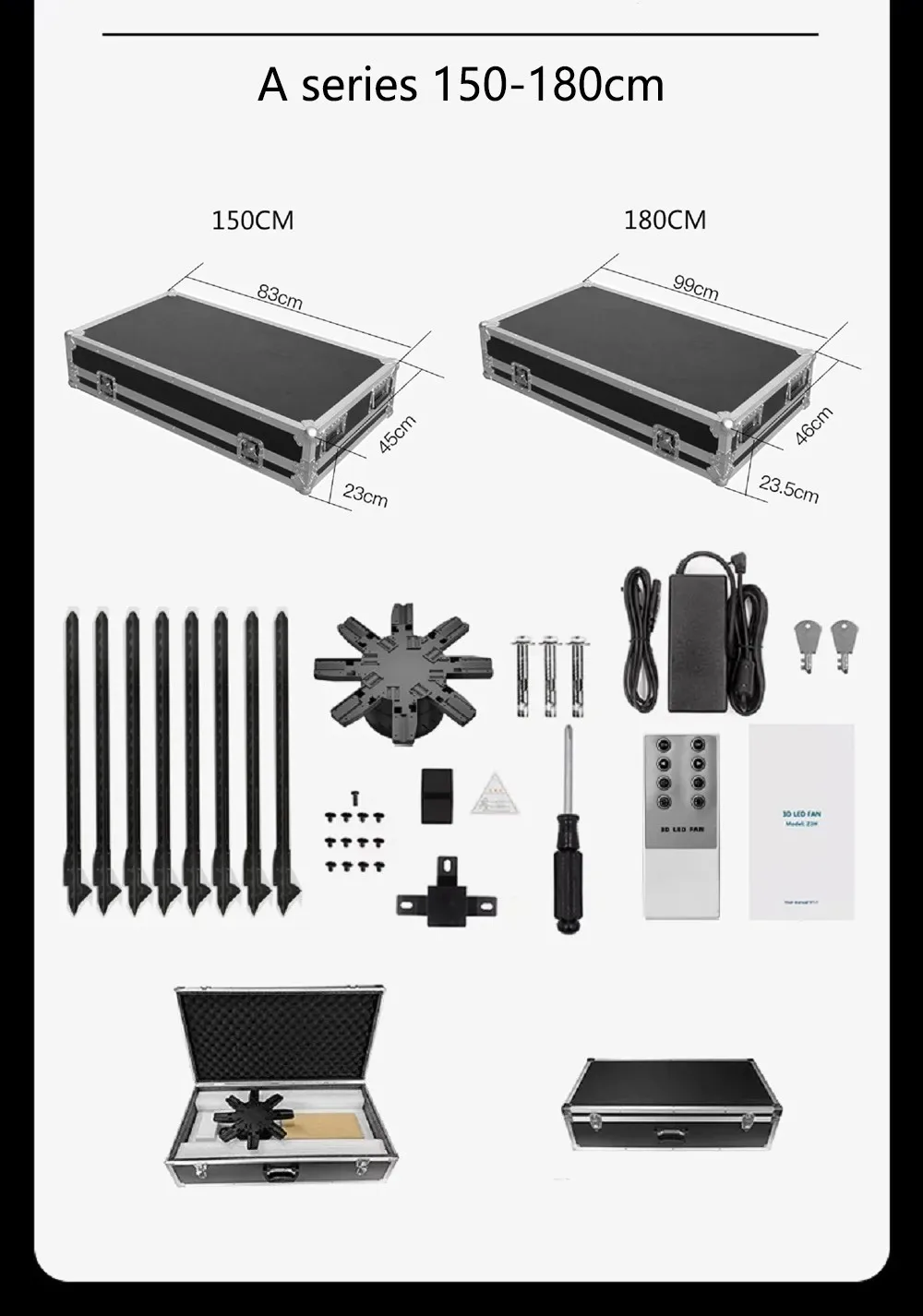 3D Hologram Projector Advertising Display Luces Led Light Sign Holographic Player Support Images Video Draw Audiences