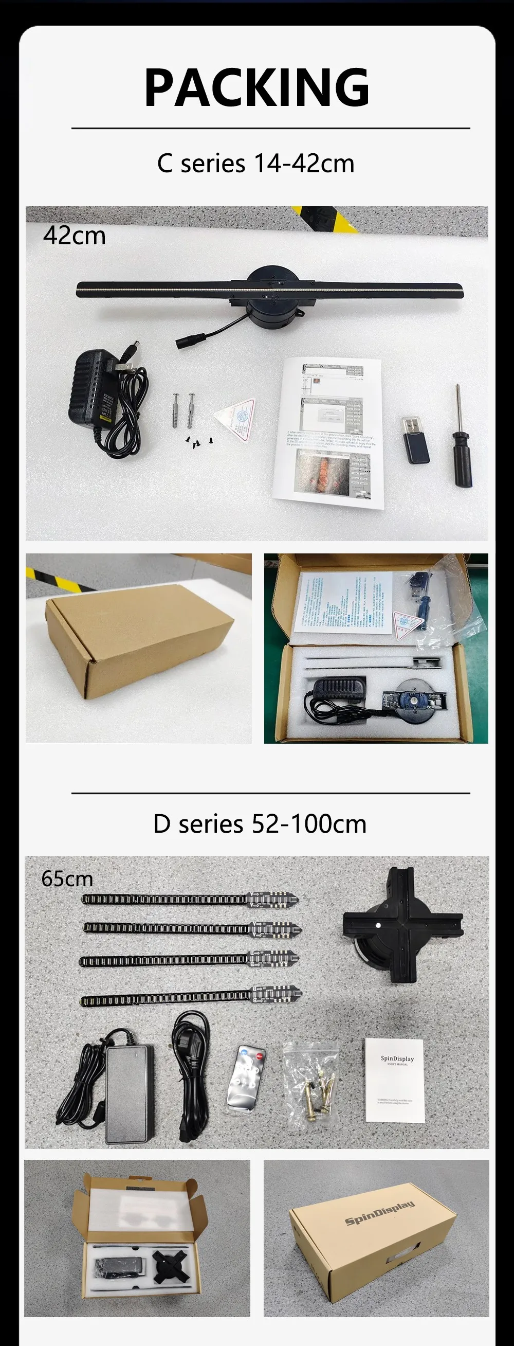 3D Hologram Projector Advertising Display Luces Led Light Sign Holographic Player Support Images Video Draw Audiences