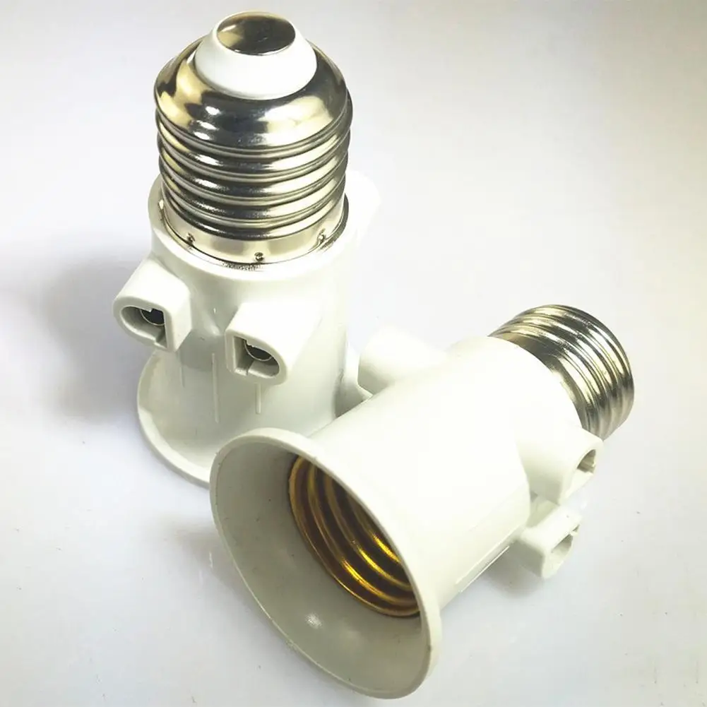European Fireproof 100-240V 4A Eu Plug Connector E27 Bulb Adapter Lamp Holder Base Socket Conversion Accessories