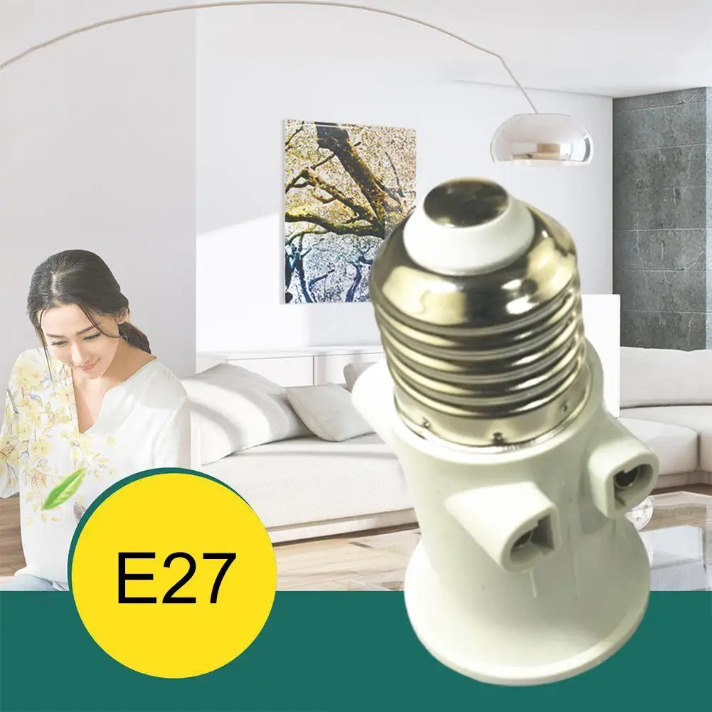 European Fireproof 100-240V 4A Eu Plug Connector E27 Bulb Adapter Lamp Holder Base Socket Conversion Accessories