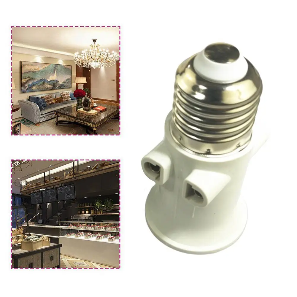 European Fireproof 100-240V 4A Eu Plug Connector E27 Bulb Adapter Lamp Holder Base Socket Conversion Accessories