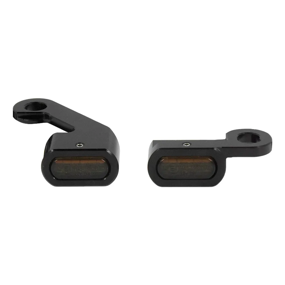 Motorcycle Mini LED Turn Signals Indicators Running Blinker Amber Light With E Mark Handle Grip Lamp For Harley Softail Touring