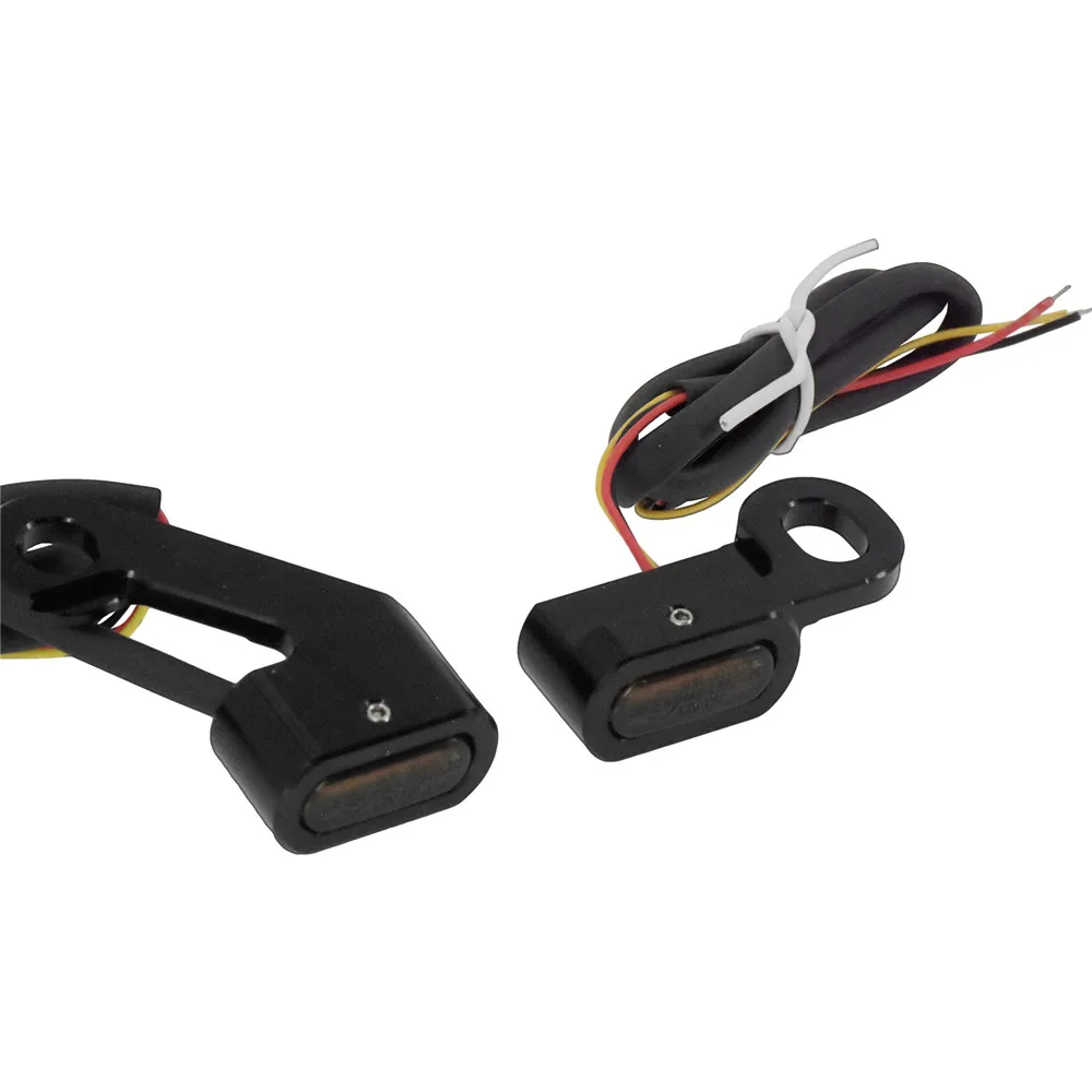 Motorcycle Mini LED Turn Signals Indicators Running Blinker Amber Light With E Mark Handle Grip Lamp For Harley Softail Touring