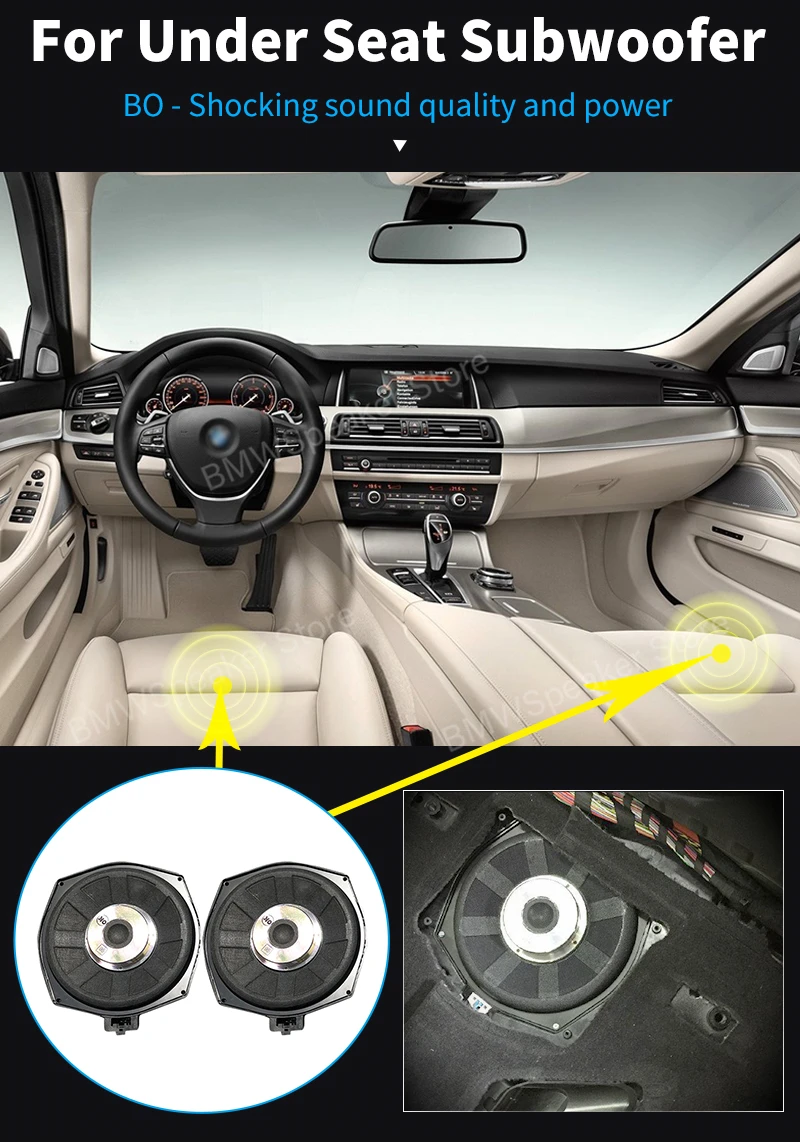 4 Inch Midspeaker For BMW E60 E61 E63 E64 E65 E66 F07 F01 F02 F03 X3 E83 X5 E70 X6 E71 E72 3 5 7 Series Horn Loundspeakers Refit