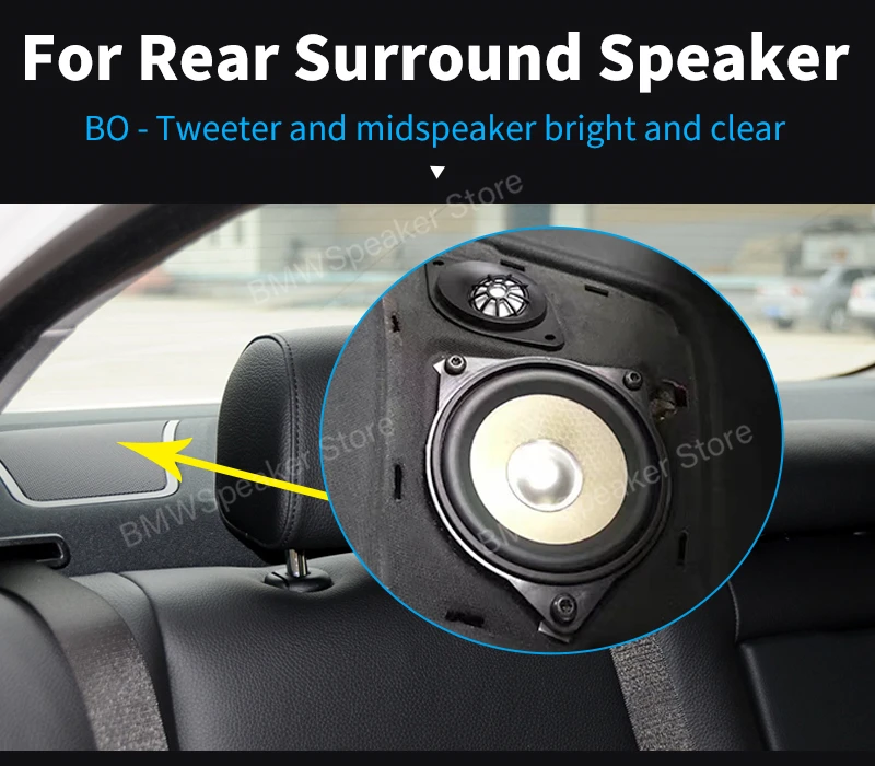 4 Inch Midspeaker For BMW E60 E61 E63 E64 E65 E66 F07 F01 F02 F03 X3 E83 X5 E70 X6 E71 E72 3 5 7 Series Horn Loundspeakers Refit