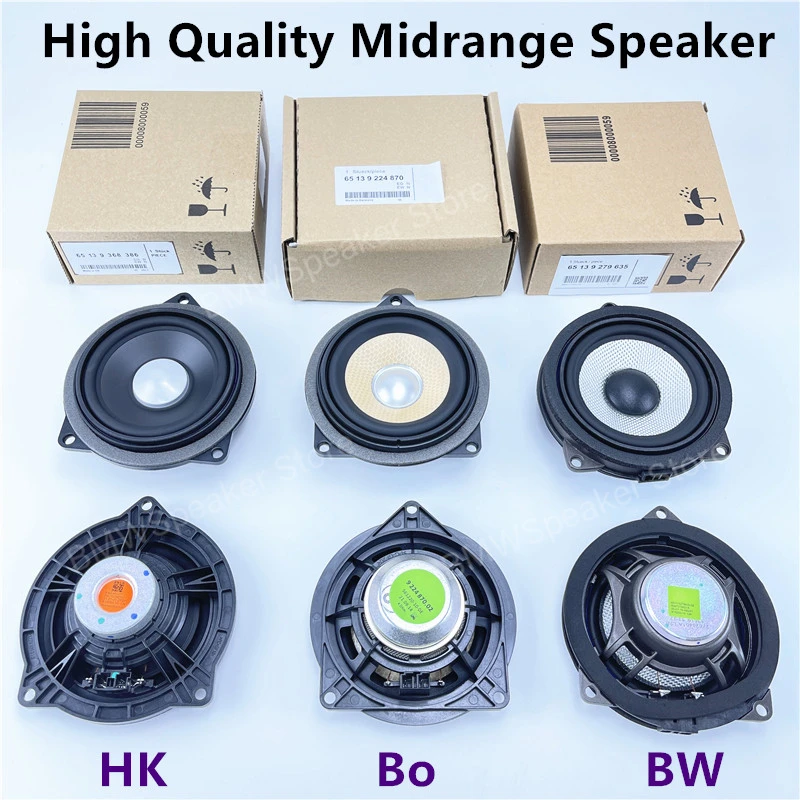 4 Inch Midspeaker For BMW E60 E61 E63 E64 E65 E66 F07 F01 F02 F03 X3 E83 X5 E70 X6 E71 E72 3 5 7 Series Horn Loundspeakers Refit