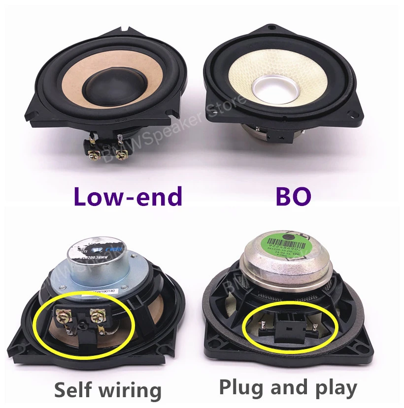 4 Inch Midspeaker For BMW E60 E61 E63 E64 E65 E66 F07 F01 F02 F03 X3 E83 X5 E70 X6 E71 E72 3 5 7 Series Horn Loundspeakers Refit