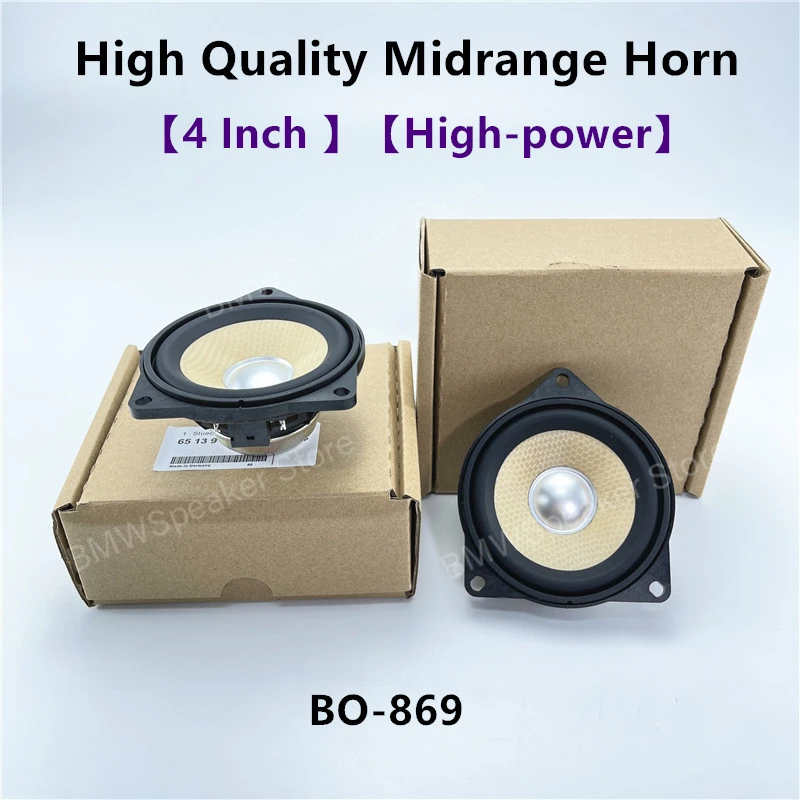 4 Inch Midspeaker For BMW E60 E61 E63 E64 E65 E66 F07 F01 F02 F03 X3 E83 X5 E70 X6 E71 E72 3 5 7 Series Horn Loundspeakers Refit