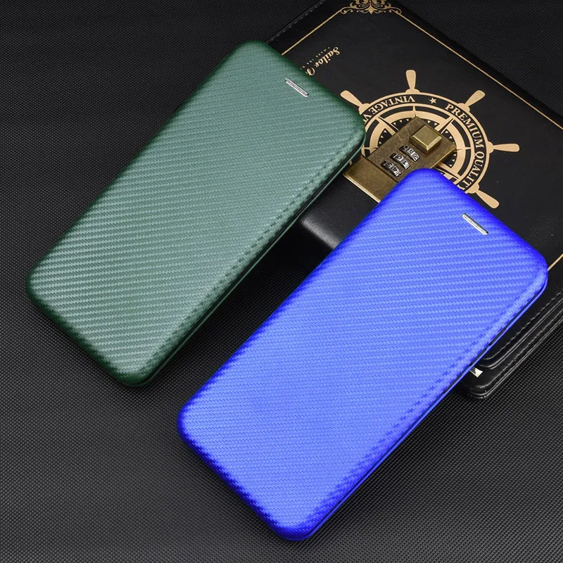 Carbon Fiber Magnetic Flip Cover Case for IPhone 15 14 13 12 Pro Max Mini 11 SE XS XR X Max 6 6S 7 8 Plus Wallet Card Holder