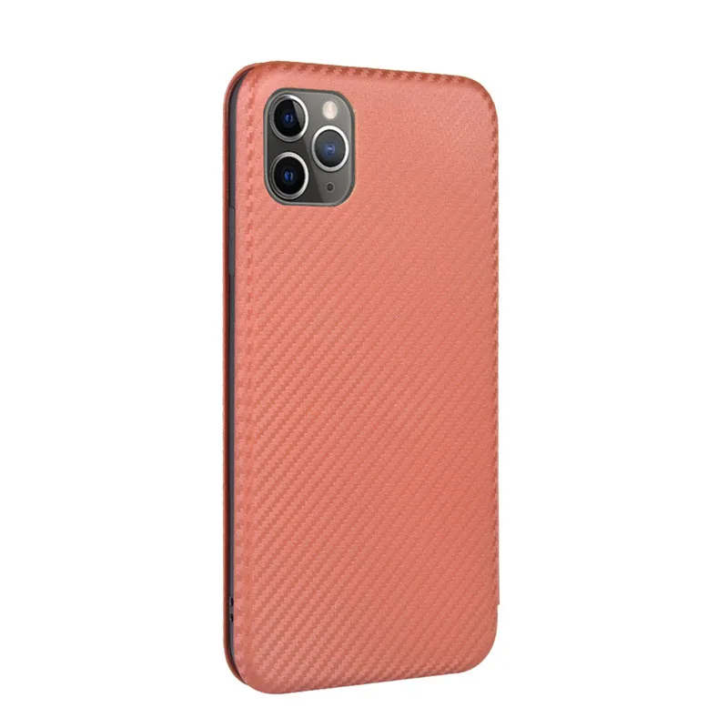 Carbon Fiber Magnetic Flip Cover Case for IPhone 15 14 13 12 Pro Max Mini 11 SE XS XR X Max 6 6S 7 8 Plus Wallet Card Holder