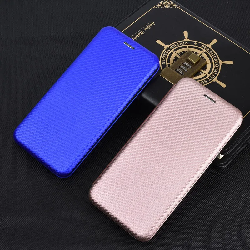 Carbon Fiber Magnetic Flip Cover Case for IPhone 15 14 13 12 Pro Max Mini 11 SE XS XR X Max 6 6S 7 8 Plus Wallet Card Holder