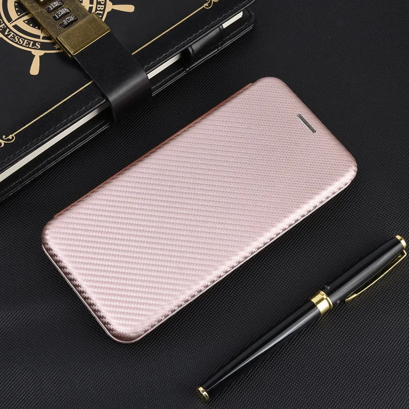 Carbon Fiber Magnetic Flip Cover Case for IPhone 15 14 13 12 Pro Max Mini 11 SE XS XR X Max 6 6S 7 8 Plus Wallet Card Holder