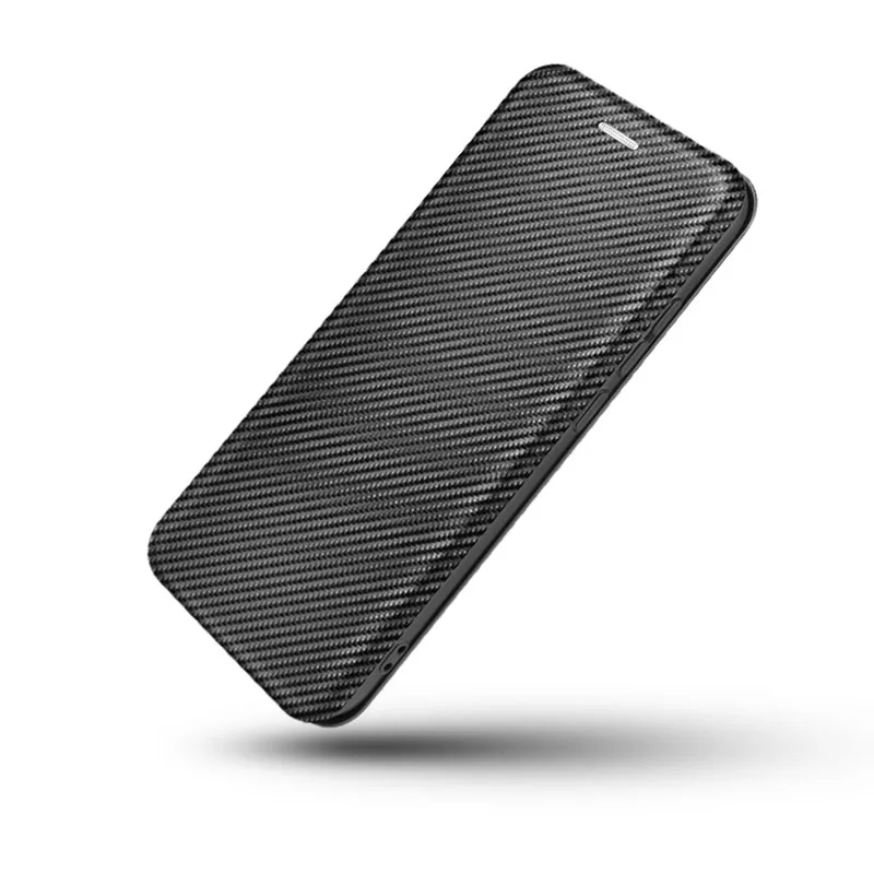 Carbon Fiber Magnetic Flip Cover Case for IPhone 15 14 13 12 Pro Max Mini 11 SE XS XR X Max 6 6S 7 8 Plus Wallet Card Holder